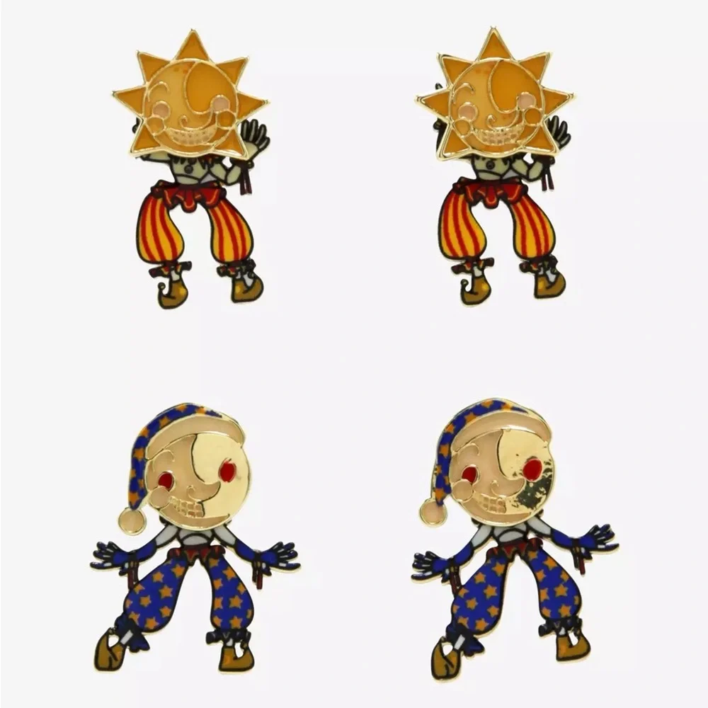 Five Nights At Freddy's‎ Sun & Moon Glow-In-The-Dark Drop Earrings Hot Topic